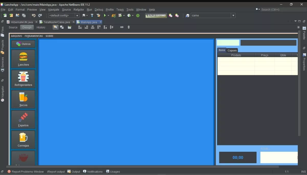 Código Fonte Java Netbeans 11 - Lanches Bolos Pizzas Pdv